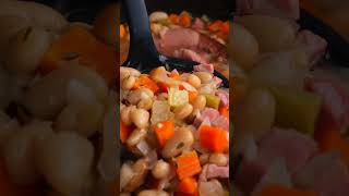 How to Make Slow Cooker Ham and Bean Soup [upl. by Inverson]