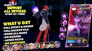 Script Skin Chou KOF  Iori Yagami No Password Terbaru Full Effect amp Voice  New Update [upl. by Alfonzo631]