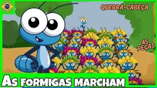 As formigas marcham 🐜🐜 l Bob Zoom l Vídeo de quebracabeça para desenvolver a concentração infantil [upl. by Iand]