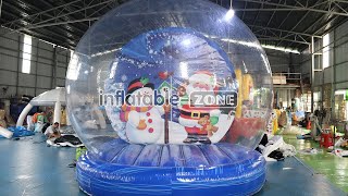 10ft  3m Inflatable Christmas Decoration Inflatable Snow Globe Transparent Bubble Tent for Party [upl. by Annie]