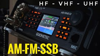 GUOHETEC PMR171 HFVHFUHF ALL MODE SDR Transceiver 100kHz to 2GHz [upl. by Nodarse500]