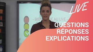 Questions Réponses Explications  en LIVE [upl. by Cirdek]