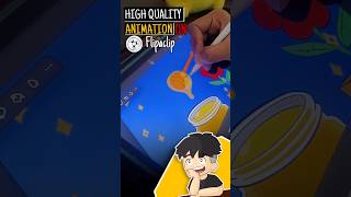 How to make High quality animation on flipaclip  ipad animation  phone animation [upl. by Coletta]