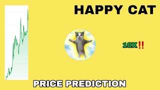 HAPPY CAT TOKEN TO THE MOON‼️ HAPPY CAT PRICE PREDICTION 10X GAINS‼️ NEW POTENTIAL SOLANA MEMECOIN [upl. by Aerdnod]