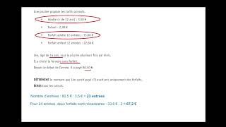 CE1D Math 2022  question 33  Calcul et opérations [upl. by Celtic]