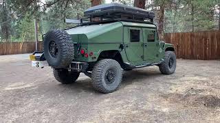 BADASS DURAMAX HUMVEE Walkaround  Exhaust Clip [upl. by Neomah474]