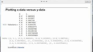 Plotting data in Mathematica [upl. by Lazaruk]