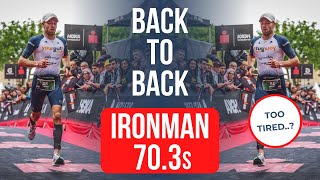 RACING BacktoBack IRONMAN 703s Will I Recover [upl. by Nimzzaj330]