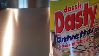 Dampkap Inox met Dasty Onvetter Super Snel proper [upl. by Llirrem]