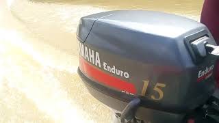 Yamaha Enduro 15Hp speed boat [upl. by Artinak92]