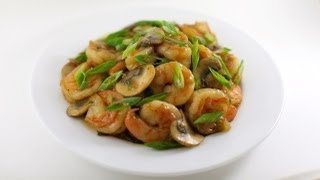 Easy shrimp and mushroom stir fry [upl. by Hedvah]