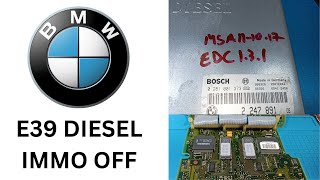 BMW E39 IMMO OFF EDC 131 ECU BOSCH 0281001373 [upl. by Soalokin705]