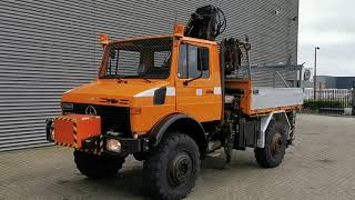 Unimog U1700 4x4 Hiab 071 A WCH [upl. by Judon25]