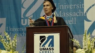 UMass Lowell Morning Commencement 2014 Speaker Bill Nye 25607 [upl. by Crespi562]