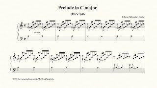 Bach Prelude in C major BWV 846 Organ [upl. by Anilemrac]