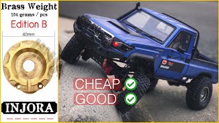 INJORA BRASS WEIGHT  Traxxas TRX4 Sport  Killerbody LC70 [upl. by Pytlik]