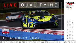 LIVE  Qualifying  Hockenheim  Fanatec GT Europe 2024 English [upl. by Eckmann]