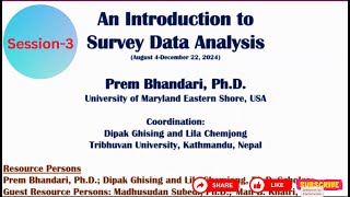 Qualitative Data Analysis Survey Data Analysis Session 3 by Lila Prasad Limbu [upl. by Jacintha]