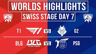 Worlds Highlights ALL GAMES Day 7  Worlds Swiss Stage 2024 [upl. by Yelrebma799]