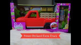 Barbie Sweet Orchard Farm Red Truck Playset [upl. by Nibot]