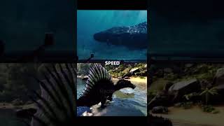 Jurassic World mosasaur vs ark spino ark jurassicworld vs edit [upl. by Diraf81]