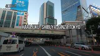 ドライブ4K【harajuku shibuya ginza TOKYO JAPAN】with NCS Music 20201231 原宿 渋谷 銀座 [upl. by Guyer249]