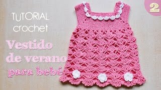 Como tejer vestido a crochet para bebe 22 [upl. by Busiek]