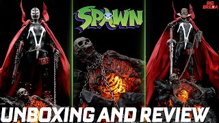 Spawn 16 Scale Figure FlashPoint Hell Dominator Unboxing amp Review [upl. by Yardley]