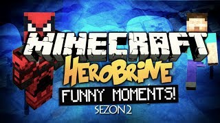 FUNNY MOMENTS MINECRAFT HEROBRINE SEZON 2 [upl. by Gniy68]