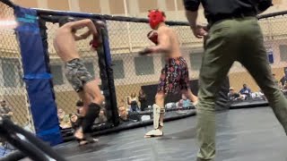 Ricky Slick Submitted MMA vs wagonseller [upl. by Anilehcim552]