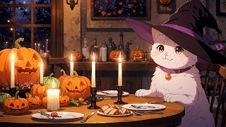 Cozy Halloween Dinner 🎃 Lofi Fall Vibes 🎃 Night Lofi Songs To Make You Feel Warm And Relaxed [upl. by Epul]