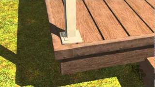 7  Composite Decking installation  Railings [upl. by Jerusalem]