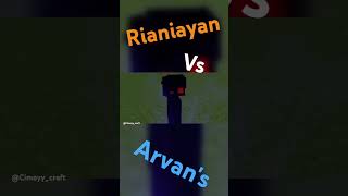 Rianiayan vs Arvan animeedit edit anime minecraft [upl. by Horace282]