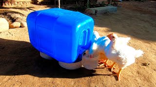 Increíble ‼ bebedero automático de 20 litros para aves 🐓🐥🦆 fácil de hacer✔  chicken drinker [upl. by Kennet]