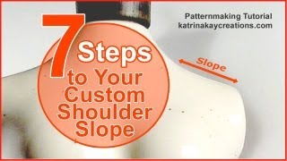 Plus Size Pattern Alteration 7 Steps to Your Custom Shoulder Slope [upl. by Yetac]