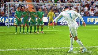 FIFA 18 FREE KICK GOALS COMPILATION 1 [upl. by Nuhs]