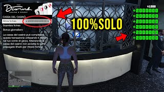 SOLO GLITCH GTA 5 ONLINE FARE MILIONI AL CASINO quotGLITCH SOLDI INFINITIquot ZERO REQUISITI PSNXBOX ITA [upl. by Hanselka953]