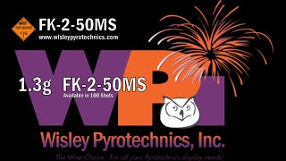 Wisley Pyrotechnics Inc FK250MS 2quot Cake 50 shots 13g firework [upl. by Kellyann182]