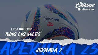 Todos los Goles  Jornada 2  LIGA BBVA MX  Apertura 2023 [upl. by Isnyl]