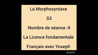 Morphosyntaxe s3 Episode 1 [upl. by Hselin908]