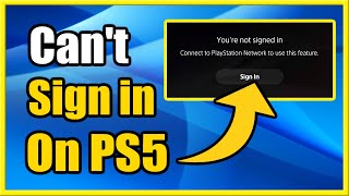 How to FIX Cant Sign into PS5 Account Login Error Tutorial [upl. by Drews]