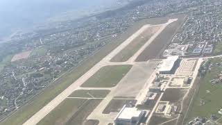 Landing at pokhara airport view of pokhara international airport [upl. by Lindholm673]