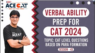 CAT Level Questions Based on Jumbled Paragraphs  CAT Verbal Ability Preparation 43 [upl. by Ldnek]