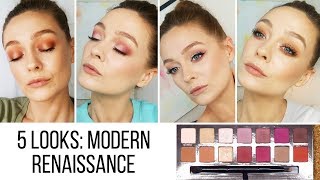 ABH MODERN RENAISSANCE  5 LOOKS 1 PALETTE [upl. by Pyle27]