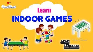 Indoor Games Names for Kids in English  Learn Indoor Games names  Fun Indoor Games For Children [upl. by Karry]