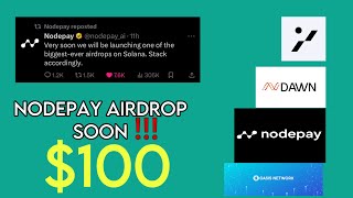 Nodepay Update and AirDrop  free and easy testnet projects  gradientNodepayDawnoasis network [upl. by Einnod]