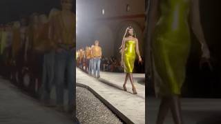 Versace Spring Summer 2025 fashion show during Milan Fashion Week [upl. by Eleumas754]