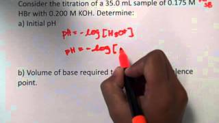 67 Titration of HBr with NaOH first video [upl. by Anytsirk]