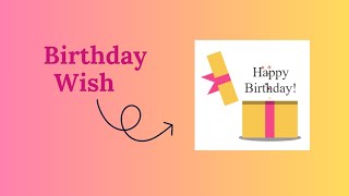 How To Make Birthday Wish Animation 🎂 Created Birthday Wish Using HTML and CSS 🎯 [upl. by Aiekal]