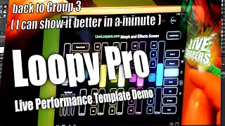 New Loopy Pro Template Demo  Ultimate Live Looping Performance Tool [upl. by Allyn]